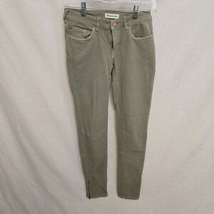 Backcountry Womens Jean Size 2 Zipper Ankle Light Olive Color